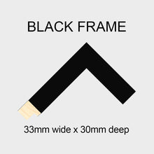 Load image into Gallery viewer, Picture Frame holds 6 A4 Certificates or Photos in a Black Wood Frame - Multi Photo Frames