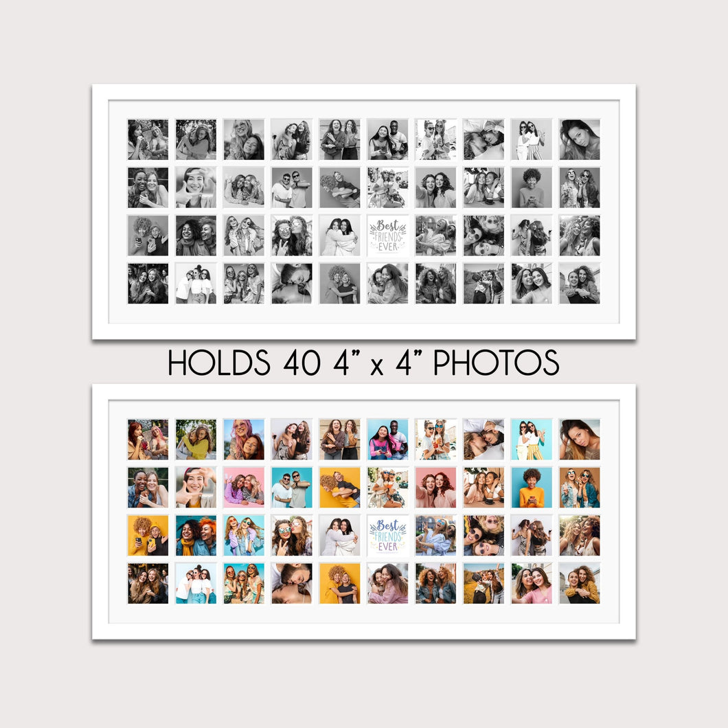 Large Multi Photo Frame Holds 40 4