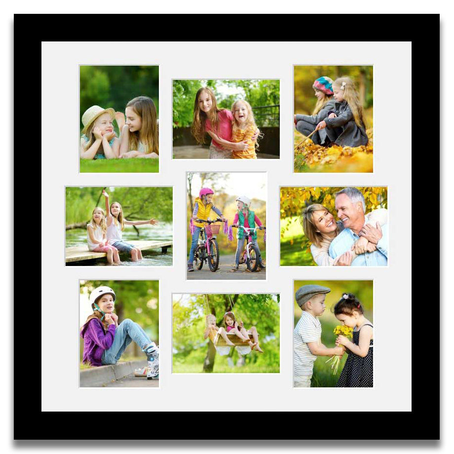 9 aperture multi-photo frame