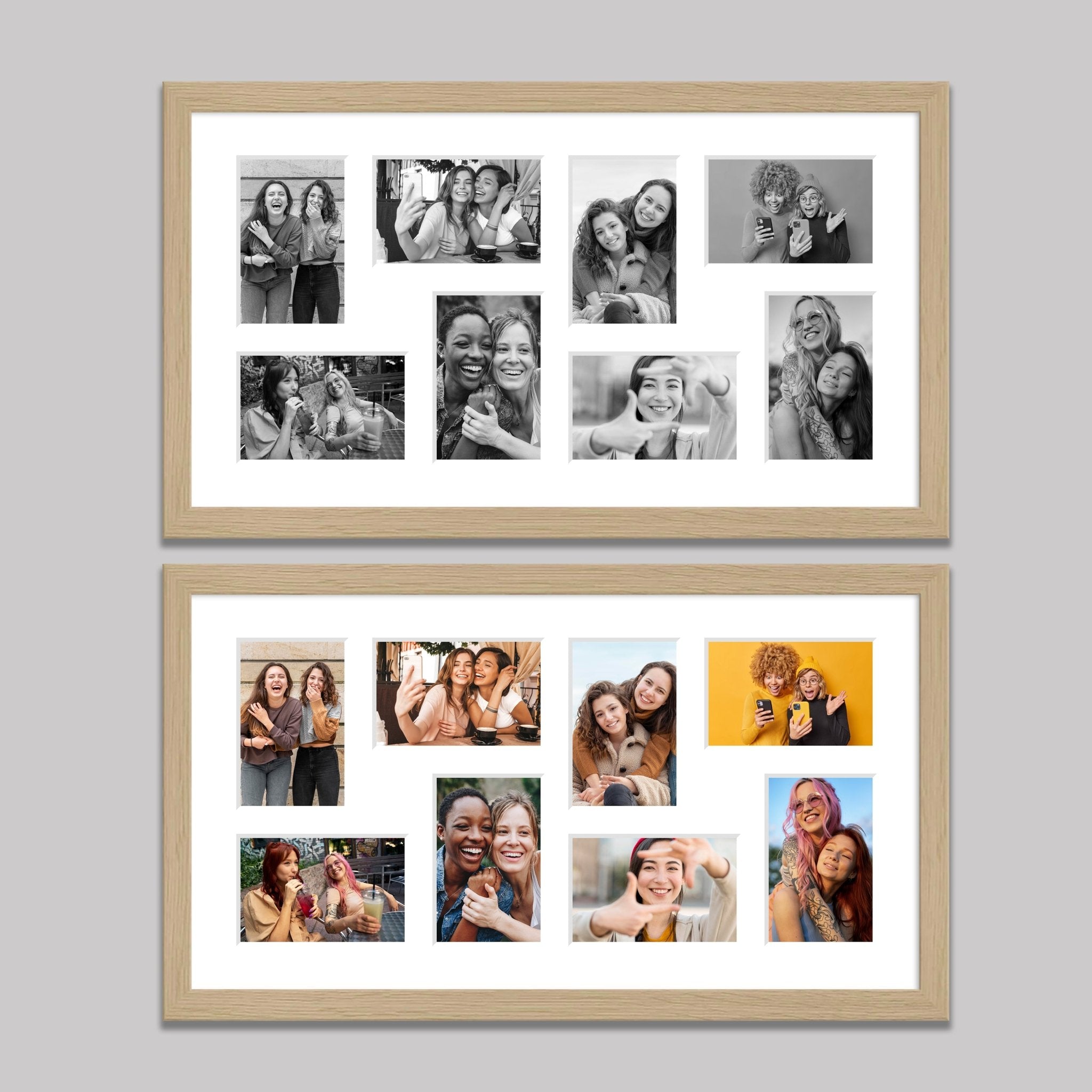 Multi-Photo Picture Frame | 8 Apertures for 6