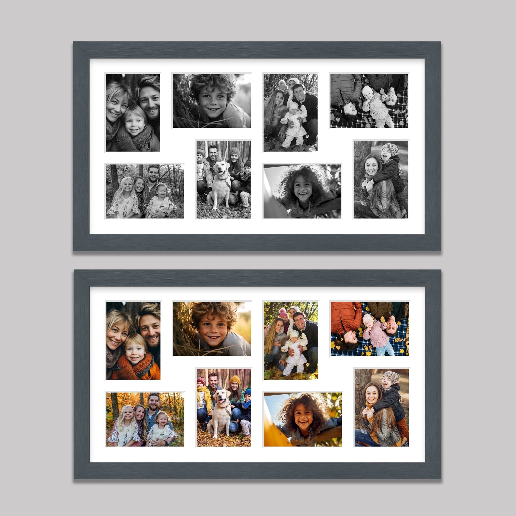 Photo Box Multi Photo Frame Multi-Photo Picture Frame | 8 Apertures for 7