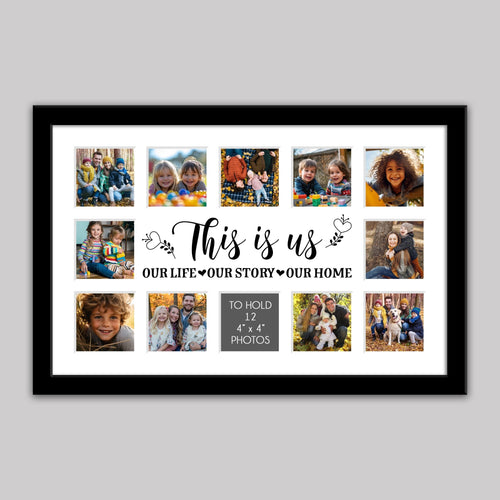 Multi Photo Picture Frame Holds 12 4