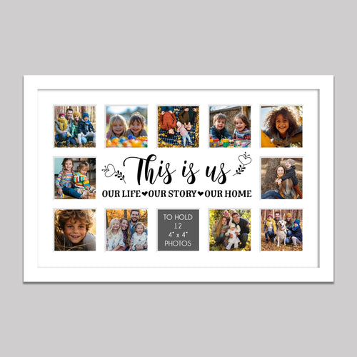 Multi Photo Picture Frame Holds 12 4