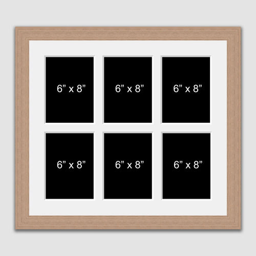 6 Aperture Multi-Photo Frame to hold 6 6
