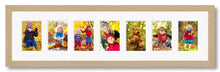 Load image into Gallery viewer, 7 Aperture Photo Frame | Hold 7 6&quot; x 4&quot; Photos | Oak Veneer Frame - Multi Photo Frames
