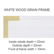 Load image into Gallery viewer, Canvas Floater Frames | Floating Canvas Tray Frames | 22mm Deep in White - Multi Photo Frames
