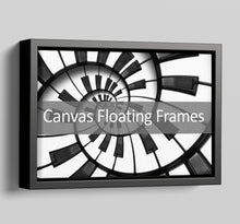 Load image into Gallery viewer, Canvas Floater Frames | Floating Canvas Tray Frames | 40mm Deep in Black - Multi Photo Frames

