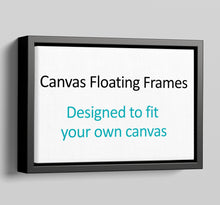 Load image into Gallery viewer, Canvas Floater Frames | Floating Canvas Tray Frames | 40mm Deep in Black - Multi Photo Frames
