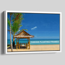 Load image into Gallery viewer, canvas Floater Frames | Floating Canvas Tray Frames | 40mm Deep in White - Multi Photo Frames
