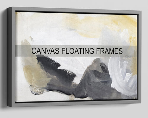 Canvas Floater Frames | Floating Frames for Canvas Pictures | 22mm Deep in Light Grey - Multi Photo Frames