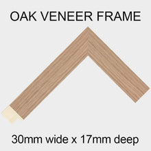 Load image into Gallery viewer, Extra Large Multi Photo Picture Frame to Hold 12 5&quot;x5&quot; photos and 1 16&quot; x 16&quot; photo in an Oak Veneer Frame - Multi Photo Frames
