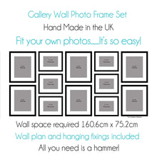 Load image into Gallery viewer, Gallery Wall Frame Set of 12 Picture Frames to Create the Perfect Wall Display - Multi Photo Frames
