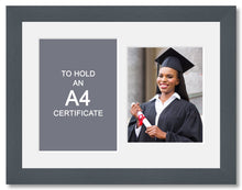 Load image into Gallery viewer, Graduation Photo Frame in Grey Wood - Multi Photo Frames

