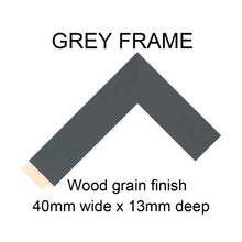 Load image into Gallery viewer, Large Multi Photo Picture Frame Holds 15 6&quot;x4&quot; Photos in a 40mm Dark Grey Wood Frame

