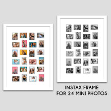 Load image into Gallery viewer, Instax Frame for 24 Mini Instax Photos - White Frame - Multi Photo Frames
