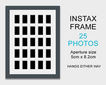 Load image into Gallery viewer, Instax Frame for 25 Instax Full Size Photos - Grey Frame - Multi Photo Frames
