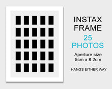 Load image into Gallery viewer, Instax Frame for 25 Instax Full Size Photos - White Frame - Multi Photo Frames
