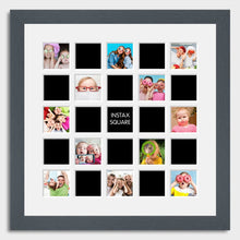 Load image into Gallery viewer, Instax Frame for 25 Square Instax Photos - Grey Frame - Multi Photo Frames
