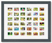 Load image into Gallery viewer, Instax Frame for 36 Mini Instax Photos - Grey Frame - Multi Photo Frames

