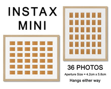 Load image into Gallery viewer, Instax Frame for 36 Mini Instax Photos - Oak Frame - Multi Photo Frames
