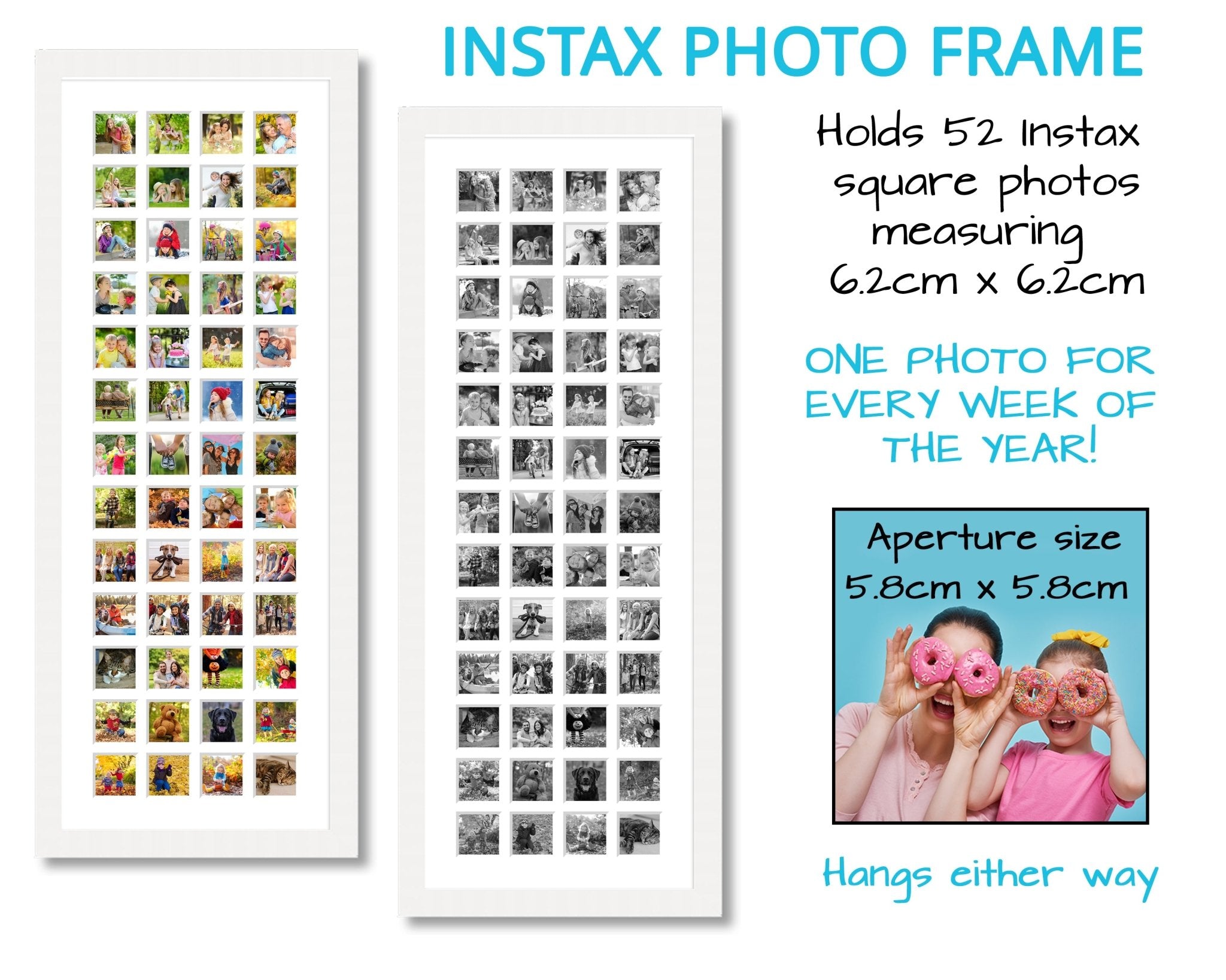 Instax Square Size Of Polaroid In Cm Instax Multi Photo Frame For