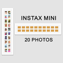 Load image into Gallery viewer, Instax Multi Frame for 20 Instax Mini Photos - White Frame - Multi Photo Frames

