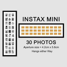 Load image into Gallery viewer, Instax Multi Frame for 30 Instax Mini Photos - Black Frame - Multi Photo Frames
