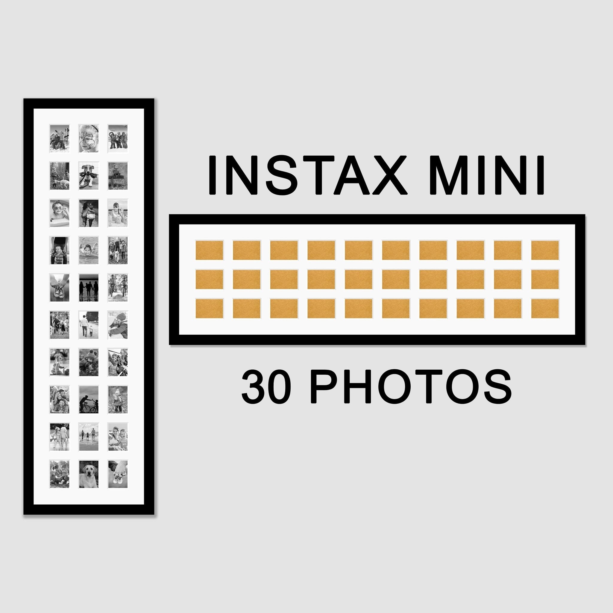 Instax Multi Frame for 30 Instax Mini Photos - Black Frame – Multi ...