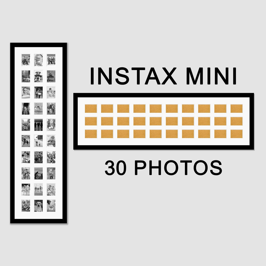 Instax Multi Frame for 30 Instax Mini Photos - Black Frame - Multi Photo Frames