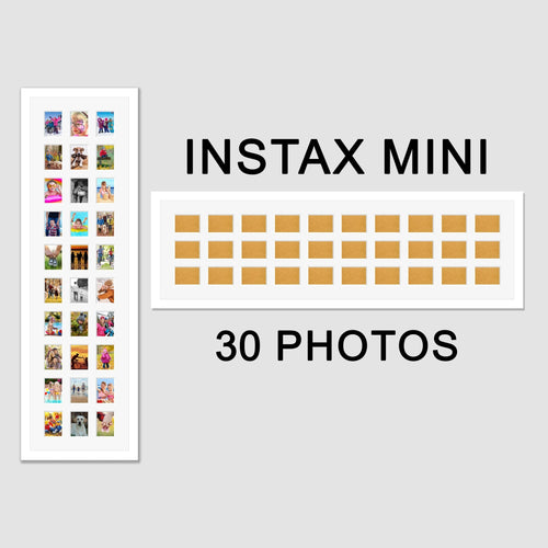 Instax Multi Frame for 30 Instax Mini Photos - White Frame - Multi Photo Frames