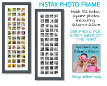 Load image into Gallery viewer, Instax Photo Frame 52 Apertures For Instax Square Photos - Multi Photo Frames
