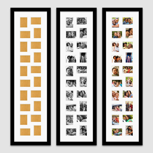 Instax Photo Frame for 20 Instax Mini Photos - Black Frame - Multi Photo Frames
