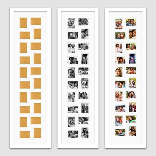 Instax Photo Frame for 20 Instax Mini Photos - White Frame - Multi Photo Frames