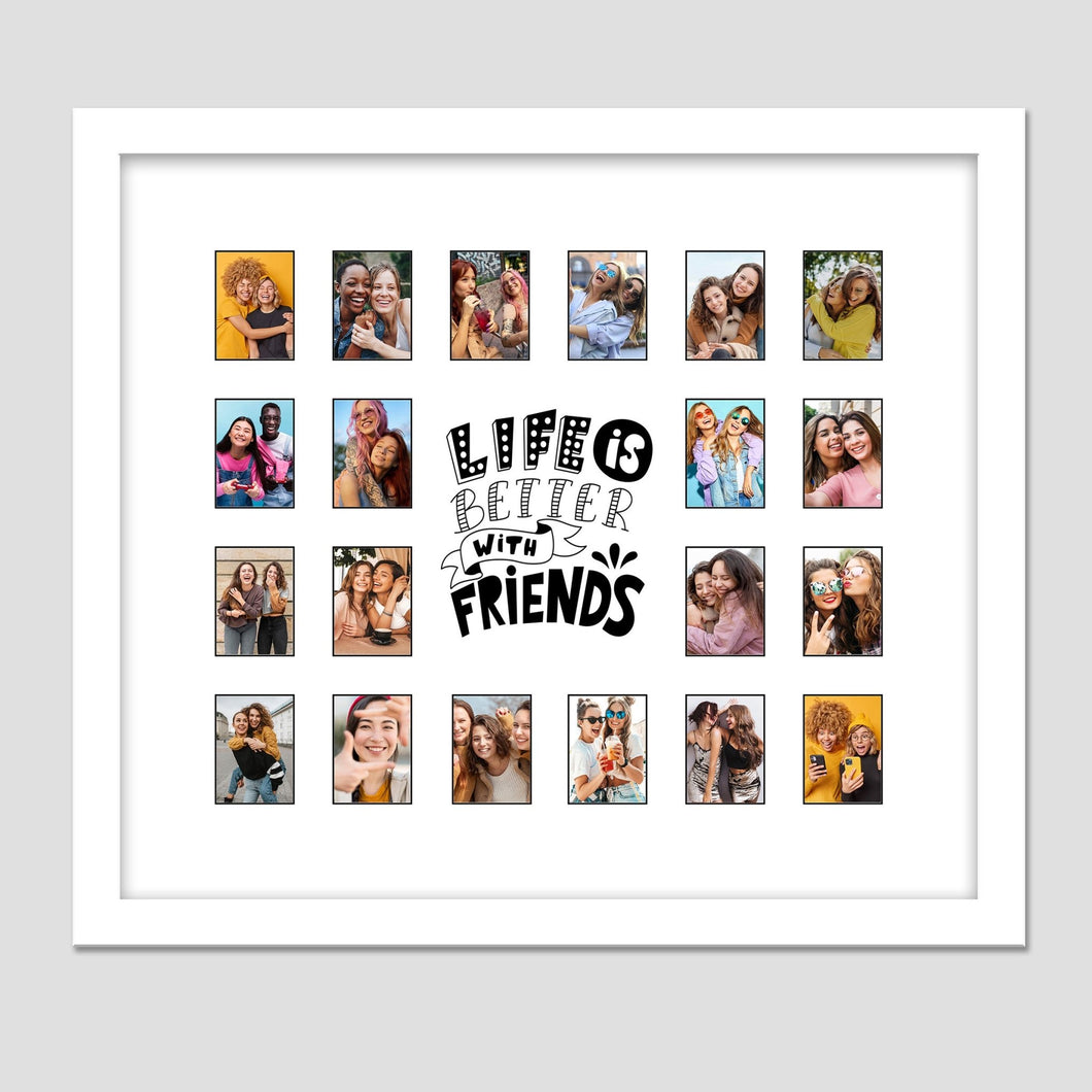 Instax Photo Frame for 20 Photos - White Frame - Multi Photo Frames