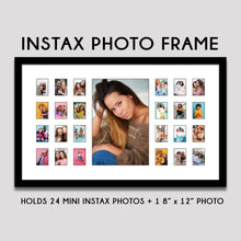 Load image into Gallery viewer, Instax Photo Frame for 25 Photos - Black Frame - Multi Photo Frames
