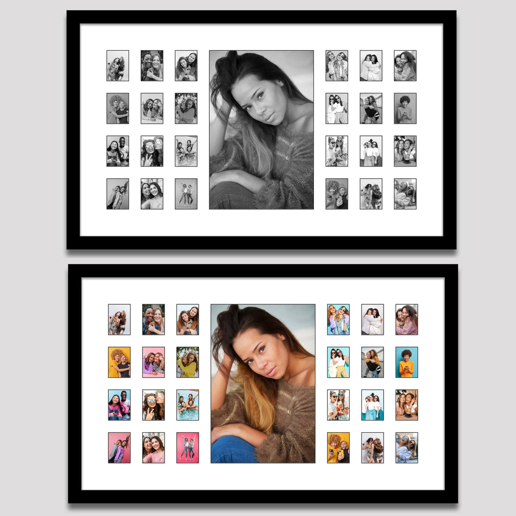 Instax Photo Frame for 25 Photos - Black Frame - Multi Photo Frames