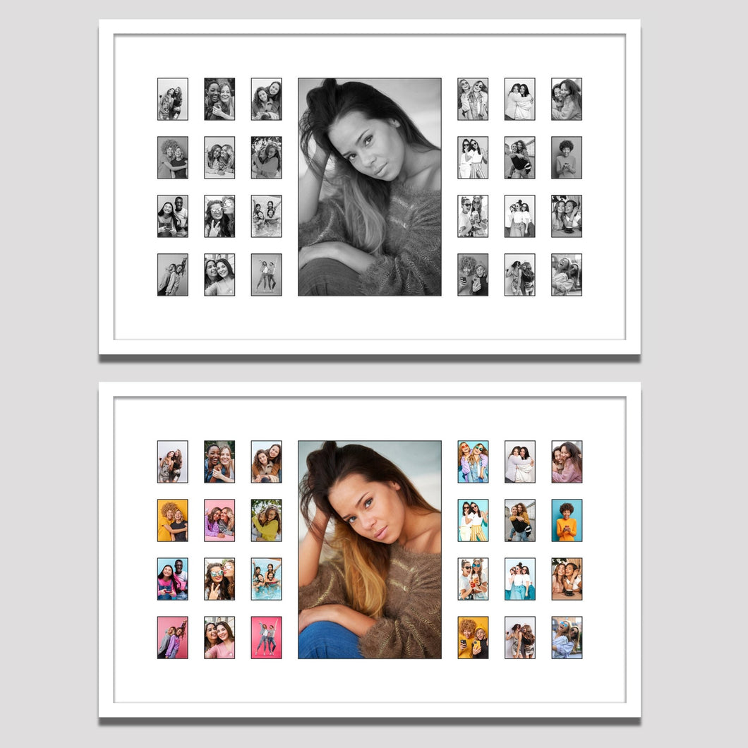 Instax Photo Frame for 25 Photos - White Frame - Multi Photo Frames