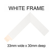 Load image into Gallery viewer, Instax Photo Frame for 40 Mini Instax Photos - White Frame - White Mount - Multi Photo Frames
