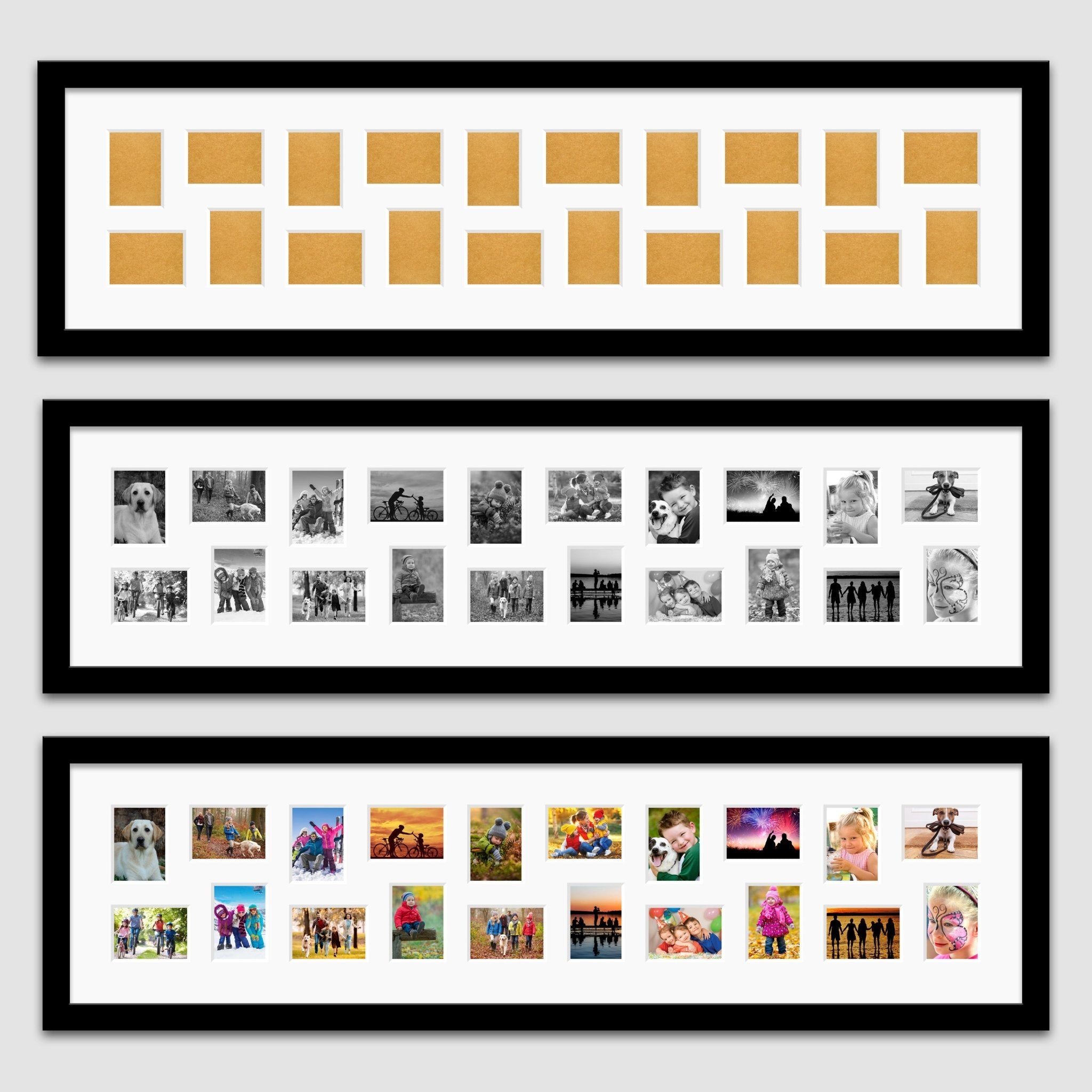 Instax Photo Frame - Holds 20 Instax Mini Photos - Black Frame – Multi ...