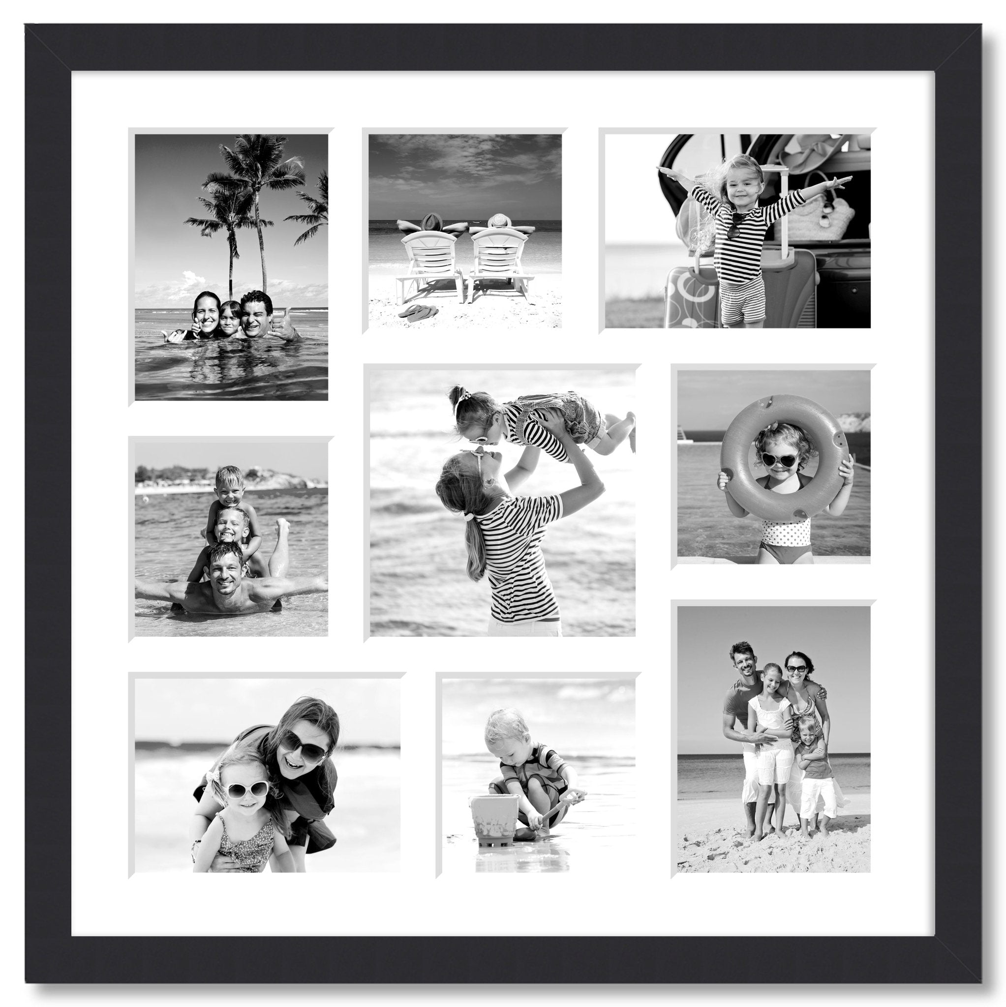 9 Multi Frame Multi Photo Frame | Holds 9 Photos | Black Frame – Multi Photo Frames