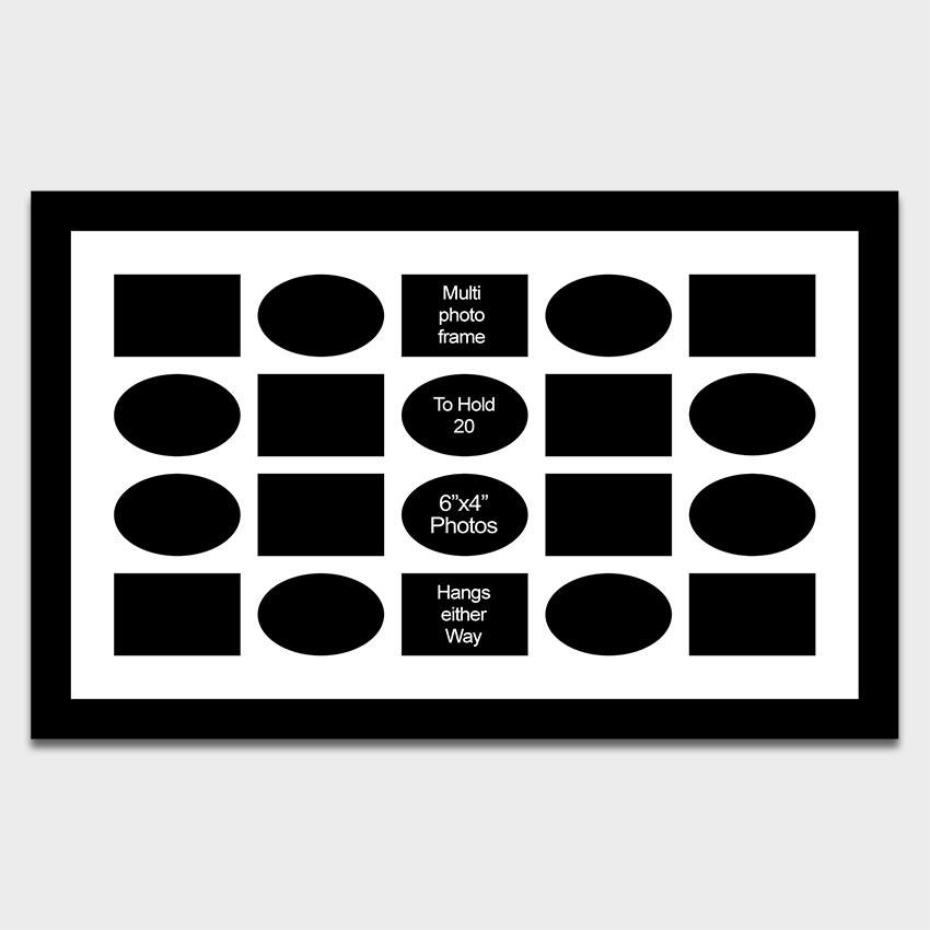 Large Multi Photo Collage Frame to Hold 20 6