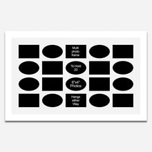 Load image into Gallery viewer, Large Multi Photo Collage Frame to Hold 20 6&quot;x4&quot; Photos in a White Wood Frame - Multi Photo Frames
