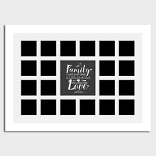 Load image into Gallery viewer, Large Multi Photo Family Frame Holds 20 4x4 Instagram Photos in a 33mm White Frame - Multi Photo Frames
