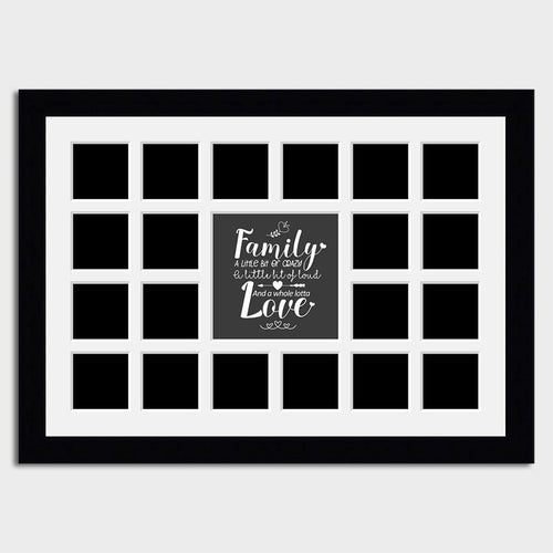 Large Multi Photo Family Frame Holds 20 4