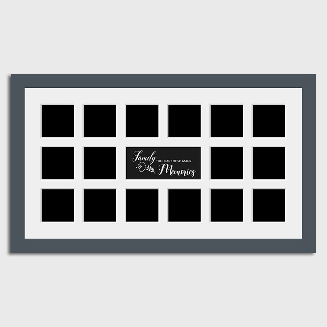 Large Multi Photo Family Picture Frame Holds 16 4x4 Photos – Multi ...