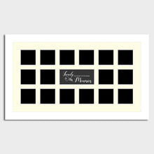 Load image into Gallery viewer, Large Multi Photo Family Picture Frame Holds 16 Instagram Size Photos in a 33mm White Frame - Multi Photo Frames

