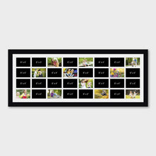 Load image into Gallery viewer, Large Multi Photo Frame Holds 32 - 6&quot; x 4&quot; Photos in a Black Frame - Multi Photo Frames
