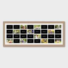 Load image into Gallery viewer, Large Multi Photo Frame Holds 32 - 6&quot; x 4&quot; Photos in an Oak Veneer Frame - Multi Photo Frames
