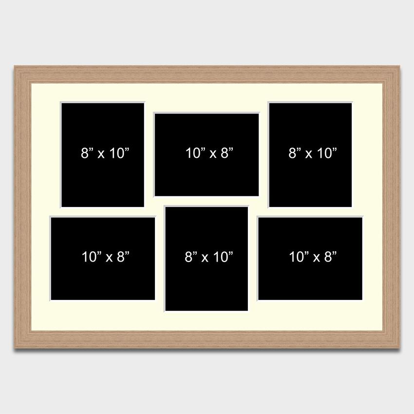 Large Multi Photo Frame Holds 6 8