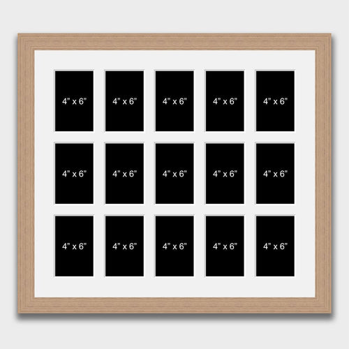 Large Multi Photo Picture Frame Holds 15 4